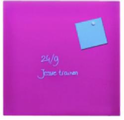 DESQ TABLA MAGNETICA DIN STICLA ROZ 35x35 cm, DESQ 4250 roz Tabla magnetica sticla (960935V)