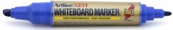 Artline Marker pentru tabla de scris ARTLINE 525T, doua capete - varf rotund 2.0mm/tesit 5.0mm - albastru (EK-525T-BL) - viamond