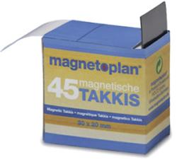 Magnetoplan PATRATELE ADEZIV MAGNETICE IN DISPENSER TAKKIS, 30x20 mm, 15503, MAGNETOPLAN (9600608)