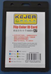 Kejea Suport PP tip flip, pentru carduri, 74 x 105mm, orizontal, 5 buc/set, KEJEA - negru (KJ-T-666V) - viamond