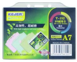 Kejea Suport PP, pentru carduri, 105 x 74mm, orizontal cu sistem de agatare, 10 buc/set, KEJEA - transp (KJ-T-152H) - viamond