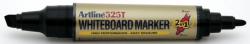 Artline Marker pentru tabla de scris ARTLINE 525T, doua capete - varf rotund 2.0mm/tesit 5.0mm - negru (EK-525T-BK)