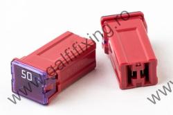 Mini főbiztosíték műanyag házban, 50 A, 2 db/csomag