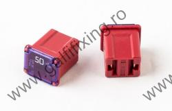 Mini főbiztosíték műanyag házban, rövid (I), 50 A, 2 db/csomag