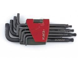 FORCE Шестограми Г-образни "torx" за работа под ъгъл, комплект 9 бр. jn62363 force (jn62363)