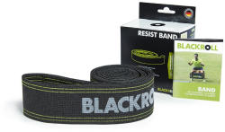 BlackRoll BlackRoll® Resist Band textilbe szőtt fitness gumiszalag edzéshez Szín: fekete