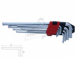 BOLTER Шестограми Г-образни за работа под ъгъл Long CR. V. к-кт 9 бр. XG54204 BOLTER (XG54204)