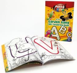 Pukka Pad Carte colorat, A4, 24 file, 100g/mp, coperti carton, PUKKA In the Garden Gang ABC (PK-6408-FUN)