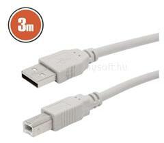 Delight USB 2.0 A - B 3m kábel (20123) (20123)