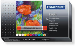 STAEDTLER Creioane pastel ulei STAEDTLER 2420, 12 culori/cutie