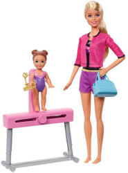 Mattel Barbie - Tornász készlet - szőke babával (FXP39)