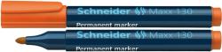 Schneider Permanent marker SCHNEIDER Maxx 130, varf rotund 1-3mm - portocaliu (S-113006) - viamond