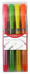 PENAC Textmarker cu cerneala PENAC Liqliner, varf 1-4 mm, 4 culori/set - (O, G, V, R) (P-HL0101-WP4)