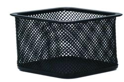 Q-Connect Suport metalic Mesh, pentru agrafe, forma patrata - 80 x 80 x 30mm, Q-Connect - negru (KF18475) - viamond