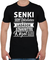 printfashion A Ladások tökéletesek - Férfi póló - Fekete (1066536)