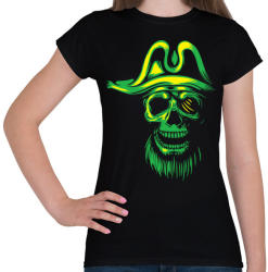 printfashion Kísértet kalóz - Női póló - Fekete (1067704)