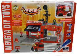 UNIKATOY Tűzoltóállomás járművel