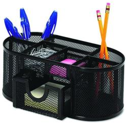 Q-Connect Organizer metalic Mesh, de birou, 8 compartimente, Q-Connect - negru (KF18472) - viamond