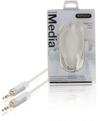 Profigold Cablu audio stereo Jack 3.5 mm tata - 3.5 mm tata 1m OFC alb Profigold (PROM3301)