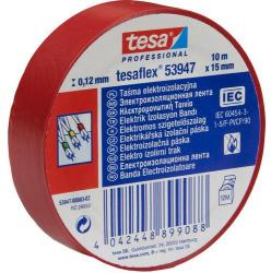 TESA villamossági PVC szigetelőszalag, 15 mm széles, piros