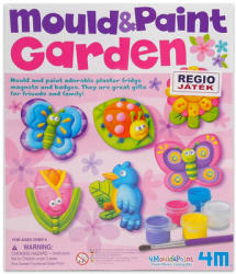 4M Mould & Paint Garden - Virágoskert hűtőmágnes formázó és kifestő készlet 64562