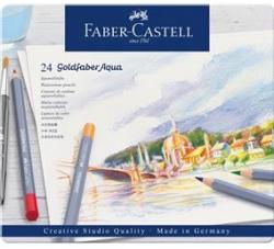 Faber-Castell Creioane colorate Aquarelle 24 culori Goldfaber cutie metal Faber-Castell (FC114624)