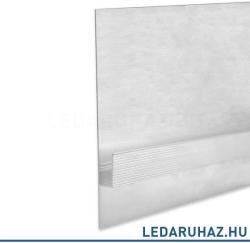 Ledium LED gipszkarton árnyékfúga profil, 80 mm, ezüst eloxált alumínium, 2m (OH9113826)