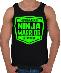 printfashion Hungarian Ninja Warrior - Férfi atléta - Fekete (1076952)