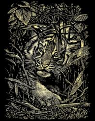 Reeves Arany képkarcolás - Rejtőzködő tigris