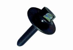  Hatlapfejű, alátétes lemezcsavar, M6x28 mm (fekete), 10 db/csomag, Renault, Dacia, Mercedes