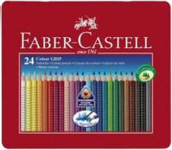Faber-Castell Creioane colorate 24 culori Grip 2001 cutie metal Faber-Castell FC112423 (FC112423)