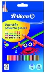 Pelikan Creioane colorate lacuite 36 culori Pelikan 700139 (700139)