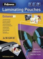 Fellowes Folii laminare 80 microni Fellowes A4, spate adeziv, Enhance 100 buc/set 5302202 (5302202)