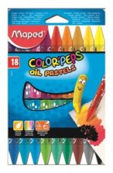 Maped Creioane cerate 18 culori pe baza de ulei Maped 864011 (864011)