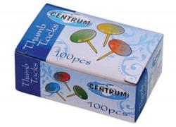 CENTRUM Pioneze metalice color 100 buc/cutie Centrum 80368 (80368)