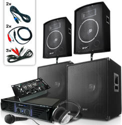 Skytec Set DJ PA"Bassbergen USB" 2000 W (2.2-2000-Watt-USB) (2.2-2000-Watt-USB) Set DJ