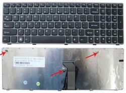 Lenovo Tastatura Notebook Lenovo IdeaPad Z560 US, Gray Frame, Black 25-010793 (25-010793)