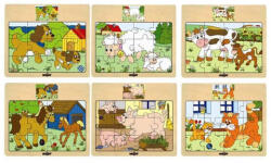 WOODYLAND Animale domestice 12 piese (93010W) Puzzle