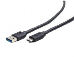 Gembird Cablu de date Gembird, USB - USB-C, 0.1m, Black (CCP-USB3-AMCM-0.1M) - flax