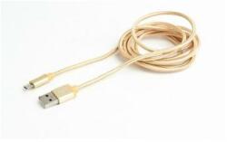 Gembird Cablu de date Gembird, USB 2.0 - micro USB, 1.8m, Gold (CCB-mUSB2B-AMBM-6-G)