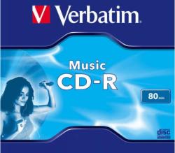 Verbatim CD-R Verbatim 16x, 80min, 1buc, Jewel case (43365)