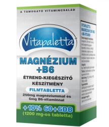 Vitapaletta Magnézium+B6-vitamin tabletta 66 db