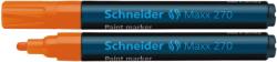 Schneider Marker cu vopsea SCHNEIDER Maxx 270, varf rotund 1-3mm - orange (S-127006) - officeclass