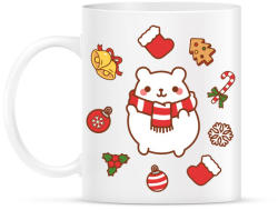 printfashion Boldog jegesmedve karácsonya - Bögre - Fehér (1094275)