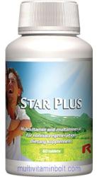 STARLIFE Star Plus 60 db tabletta - Multivitaminokkal, ásványi anyagokkal, nyomelemekkel - StarLife