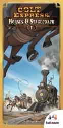 Ludonaute Colt Express: Horses and Stagecoach társasjáték kiegészítő