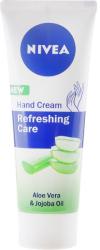 Nivea Cremă cu aloe vera si ulei de jojoba pentru mâini - NIVEA Refreshing Care Hand Cream 75 ml