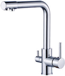 Bivio csaptelep víztisztítóhoz 3-utas, KRÓM, DESIGN (3W-CR-DES)