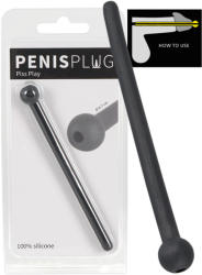 You2Toys Dilator Piss Play - üreges, szilikon dilátor (fekete) - vagyaim