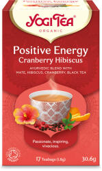YOGI TEA Yogi Tea® Pozitív energia bio tea tőzegáfonyával és hibiszkusszal 30, 6 g